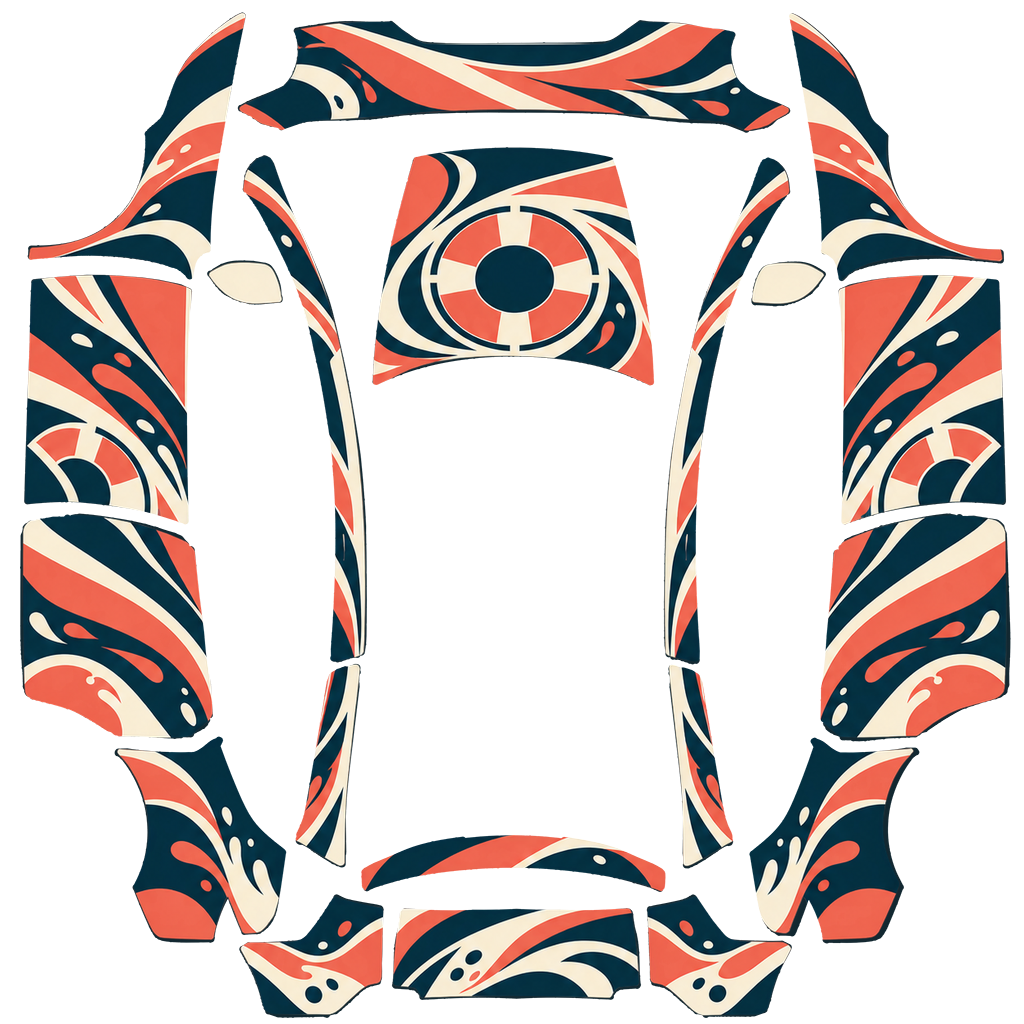 Flat Paint Shop PNG of Coral Current