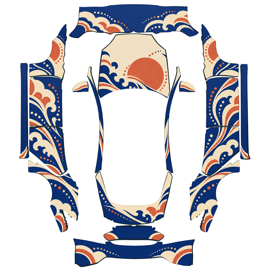 Flat Paint Shop PNG of Indigo Tide