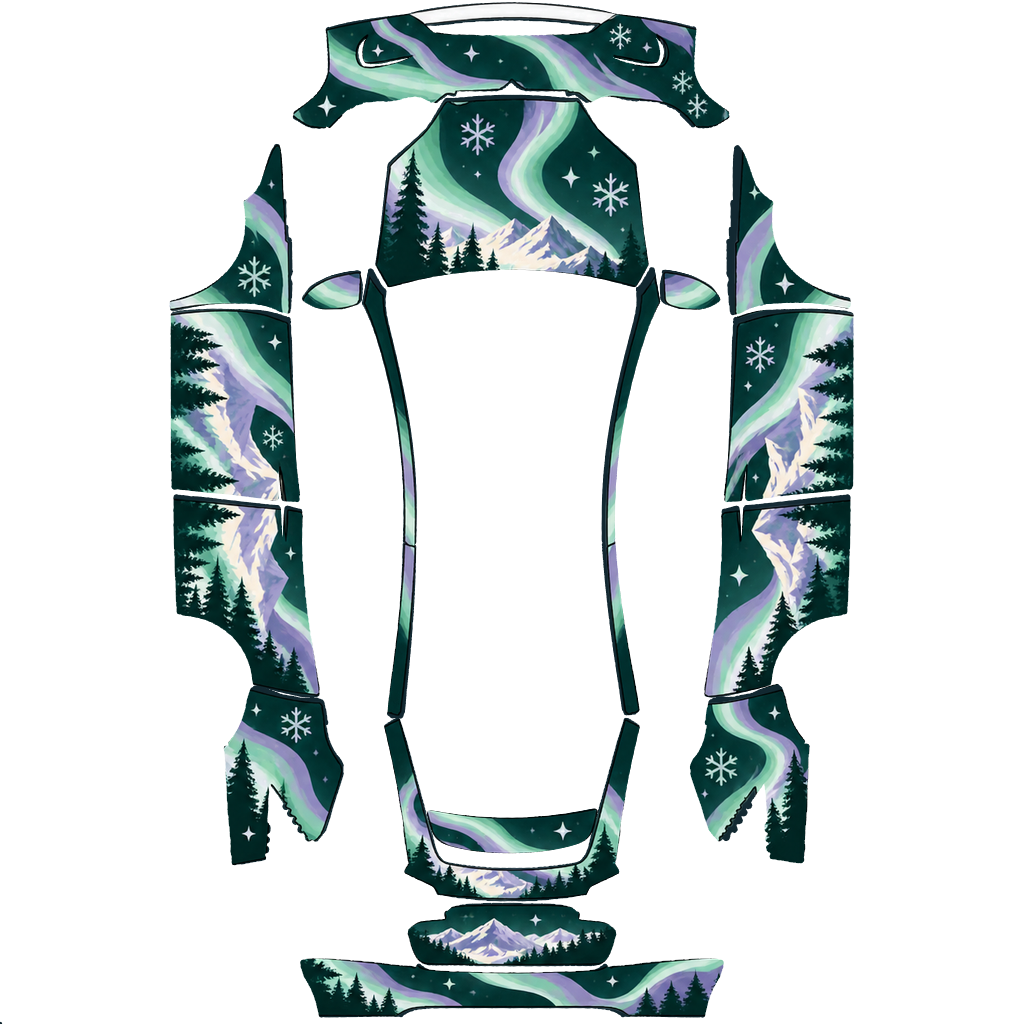Flat Paint Shop PNG of Alpine Aurora